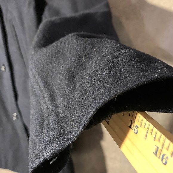 J. Crew Peacoat Insulated Navy Blue Dbl Breasted Wool & Rayon Size Petite Small - Picture 5 of 10